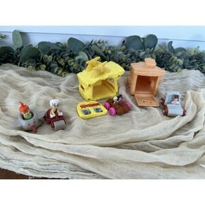 1993 The Flintstones McDonalds Happy Meal Toys Betty Bamm‎ Bamm Wilma Pebbles
